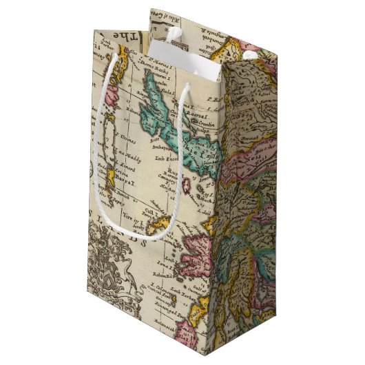 スコットランドおよび島の新しく、正しい地図 スモールペーパーバッグ (裏面アングル)