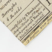 スコットランドおよび島の新しく、正しい地図 フリースブランケット (角)