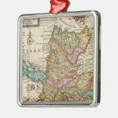 スコットランドおよび島の新しく、正しい地図 メタルオーナメント (左)