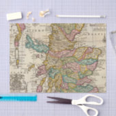 スコットランドおよび島の新しく、正しい地図 薄葉紙 (クラフト)