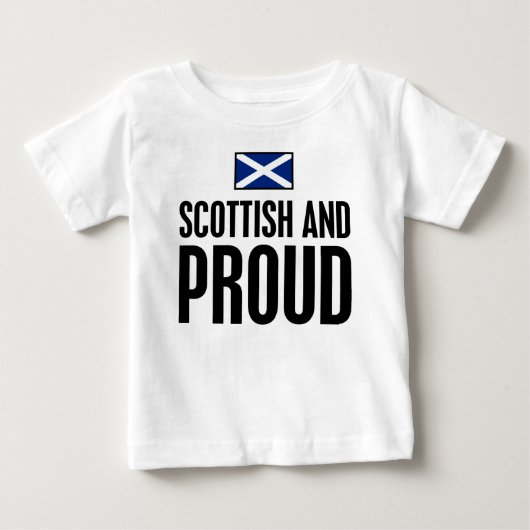 スコットランドおよび誇りを持った ベビーTシャツ (正面)