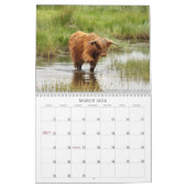 スコットランドからの場面: 土地、湖および海2014年 カレンダー (3月 2026)