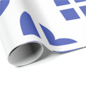 スコットランドかスコットランドの旗インスパイアハート ラッピングペーパー (ロールコーナー)