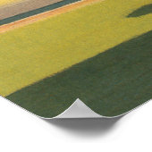 スコットランドでのゴルフ，ヴィンテージゴルフポスター ポスター (角)