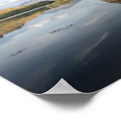 スコットランドに反射するアイレアン・ドナン城 ポスター (角)