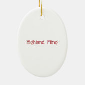 スコットランドに子供の踊ること セラミックオーナメント (裏面)