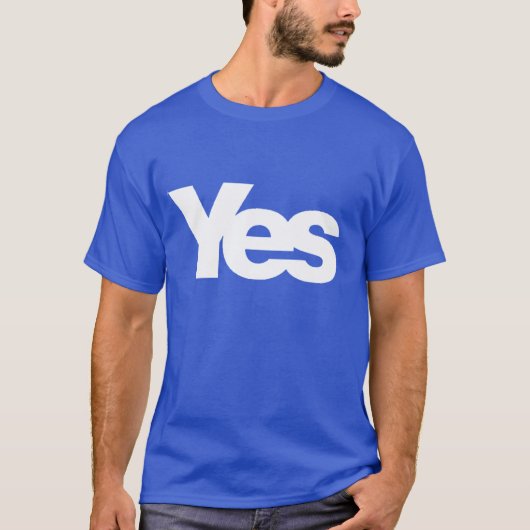 スコットランドに賛成して下さい! Tシャツ (正面)
