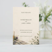 スコットランドのあざみと野の花の結婚式Save The Date セーブザデート (スタンド正面)