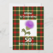 スコットランドのお祝いパーティの招待状 招待状 (正面)