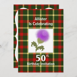 スコットランドのお祝いパーティの招待状 招待状