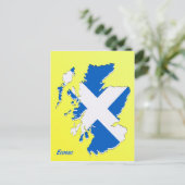 スコットランドのはがきの地図 ポストカード (スタンド正面)