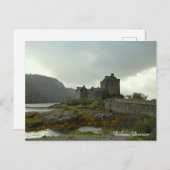 スコットランドのアイレアン・ドナン城 シーズンポストカード (正面/裏面)