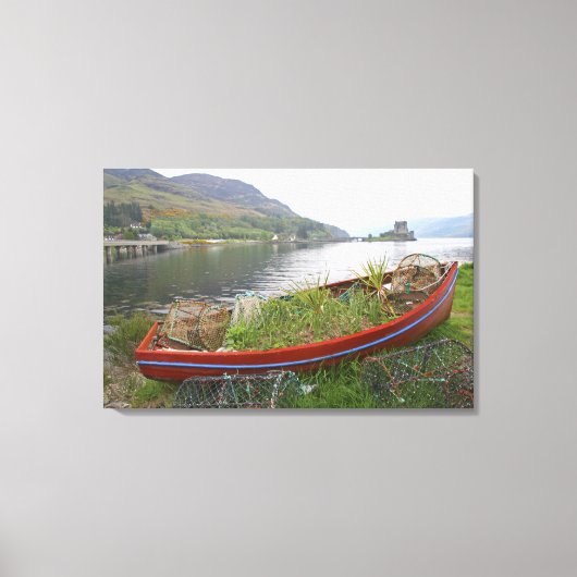 スコットランドのアイレアン・ドナン城。有名なアイレアン4 キャンバスプリント (正面)