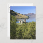 スコットランドのアイレアン・ドナン城。有名なアイレア人 ポストカード (正面/裏面)