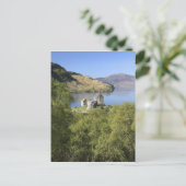 スコットランドのアイレアン・ドナン城。有名なアイレア人 ポストカード (スタンド正面)