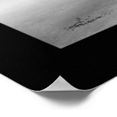 スコットランドのアイレアン・ドナン城（白黒） ポスター (角)