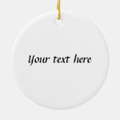 スコットランドのアザミおよび王冠の赤及び金ゴールドのケルト結び目模様 セラミックオーナメント (裏面)