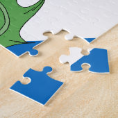 スコットランドのアザミとサルタイヤ ジグソーパズル (側面)