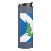 スコットランドのアザミとサルタイヤ タンブラー (回転左)