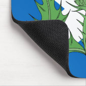 スコットランドのアザミとサルタイヤ マウスパッド (コーナー)