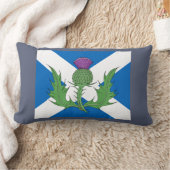 スコットランドのアザミとサルタイヤ ランバークッション (ブランケット)