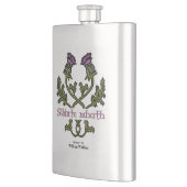 スコットランドのアザミとスコットゲールトースト フラスク (左)