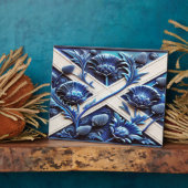 スコットランドのアザミのモダンデザイン フォトプラーク (側面)