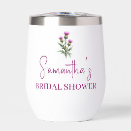 スコットランドのアザミの紫の花嫁シャワー