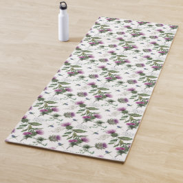 スコットランドのアザミの花 ヨガマット