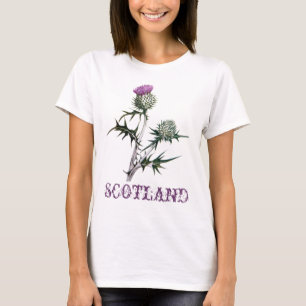 スコットランドのアザミのTシャツの花 Tシャツ