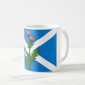 スコットランドのアザミ コーヒーマグカップ (正面右)