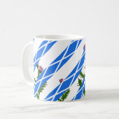 スコットランドのアザミ コーヒーマグカップ (正面左)