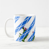 スコットランドのアザミ コーヒーマグカップ (左)