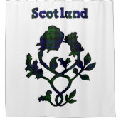 スコットランドのアザミ シャワーカーテン (正面)