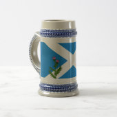 スコットランドのアザミ ビールジョッキ (正面左)