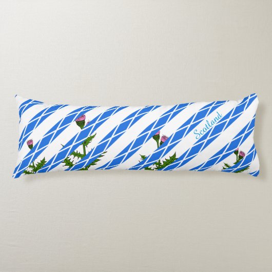 スコットランドのアザミ ボディピロー (正面)