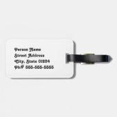 スコットランドのアザミ ラゲッジタグ (裏面横)