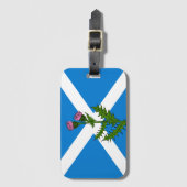 スコットランドのアザミ ラゲッジタグ (正面縦)