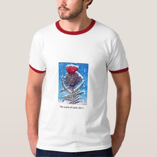 スコットランドのアザミ Tシャツ (正面)