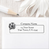 スコットランドのアザラシのグラフィック ラベル (インサイチュ)