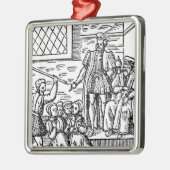 スコットランドのイギリスのジェームスIおよびVI メタルオーナメント (左)