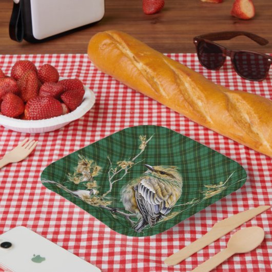 スコットランドのウォレス一族のタータン柄クリスマス用品 ペーパープレート (ピクニック)