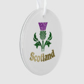 スコットランドのエンブレムアザミ オーナメント (正面)