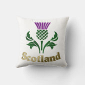 スコットランドのエンブレムアザミ クッション (裏面)