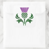 スコットランドのエンブレムアザミ スクエアシール (バッグ)