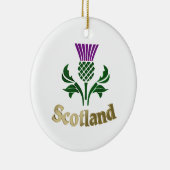 スコットランドのエンブレムアザミ セラミックオーナメント (右)