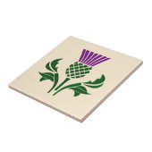 スコットランドのエンブレムアザミ タイル (側面)