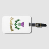 スコットランドのエンブレムアザミ ラゲッジタグ (正面横)