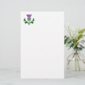 スコットランドのエンブレムアザミ 便箋 (スタンド正面)