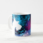 スコットランドのカスタマイズ可能な水色シルエットマグBP コーヒーマグカップ (正面左)